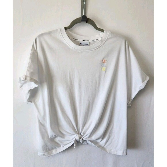 Champion Athletic Workout Crop Top for women XL Loose and Comfy White - Picture 1 of 5